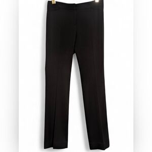 ​White House Black Market Black Straight Leg Trousers Size 6R Classic